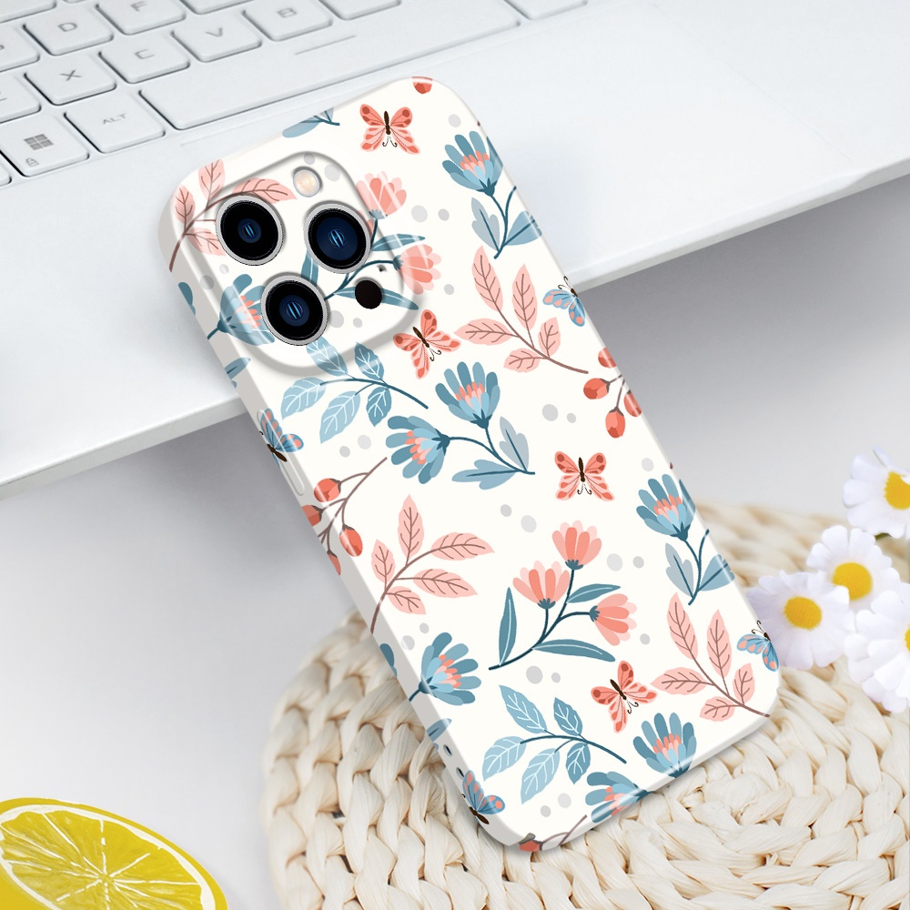 เคสโทรศัพท์สําหรับ IPhone 14 13 Pro Max Mini Sky Butterfly Film Hard Cover