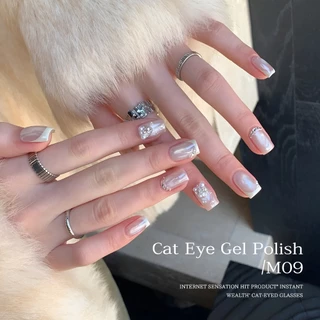 XEIJAYI 10ml - off-white Cat Eye Gel Nail Polish ติดทนนานและเงางาม เหมาะสำหรับใช้ทุกวัน