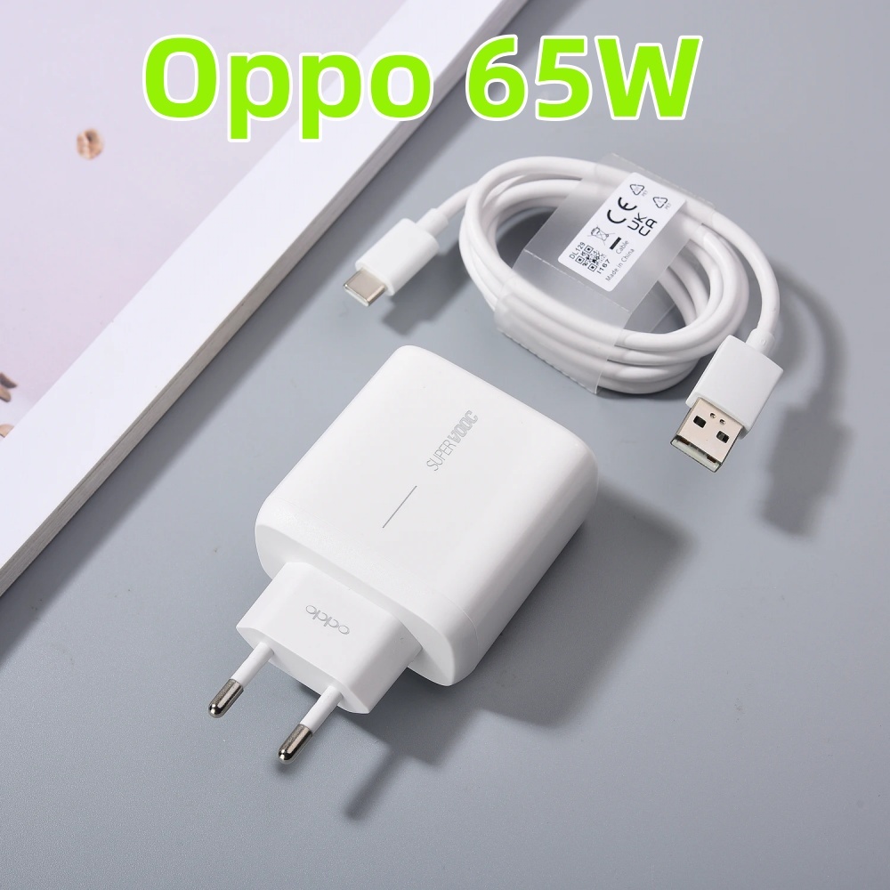Original OPPO Charger Original 65W Max SuperVooc อะแดปเตอร์ชาร์จด่วนสําหรับค้นหา X2 X3 Pro Reno7 Ren