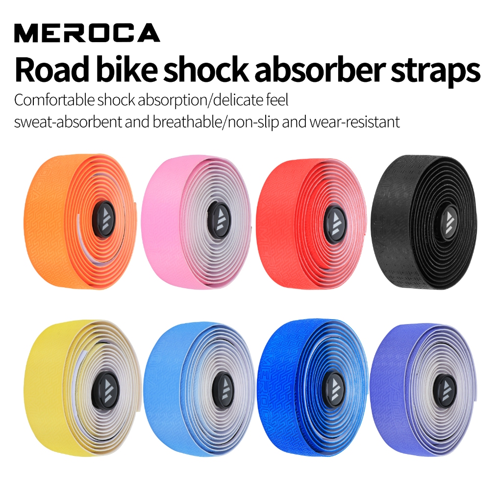 MEROCA TP02 เทปแฮนด์จักรยานเสือหมอบ กันกระแทกดี มีความทนทาน สวมใส่สบายและระบายอากาศได้