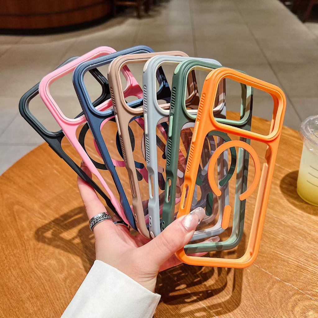 Cool Anti-drop 3 ใน 1 เคสโทรศัพท์แม่เหล็กสําหรับIphone 17promax 16 15 14 pro 13 12 11 11Promaxฝาครอบโทรศัพท์สีสันสดใสที่สวยงาม