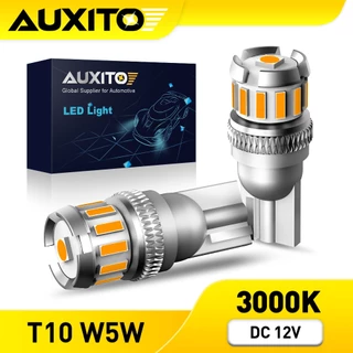 AUXITO 2PC หลอดไฟแคนบัส LED W5W T10 1PC 3030SMD 12PC 4014SMD สําหรับติดตกแต่งภายในรถยนต์