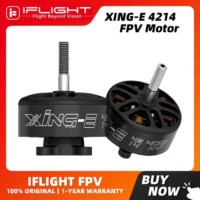 IFlight XING-E 4214 400KV มอเตอร์ไร้แปรงใช้งานร่วมกับ GF1410 HQ 11-15 นิ้วใบพัดสําหรับ RC เครื่องบิน