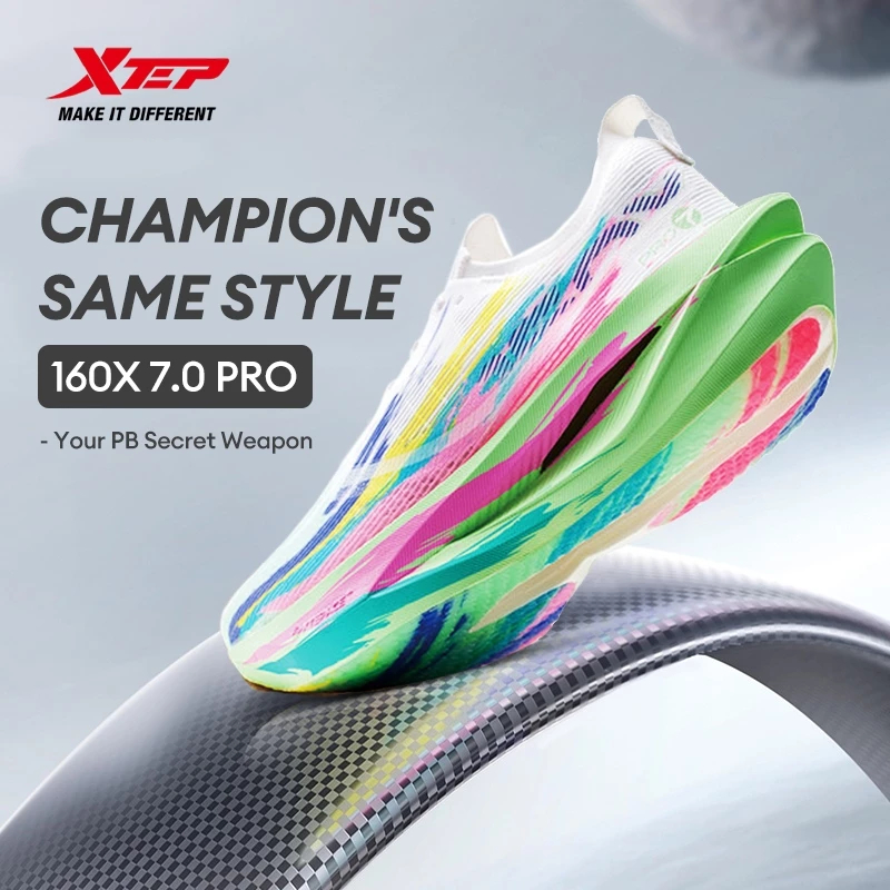 【xtep】160X7.0 PRO | Tokyo Marathon Asian Champion รองเท้าวิ่ง Racing 42KM+ Marathon Super Carbon Plate Running Shoes PACE 3-4