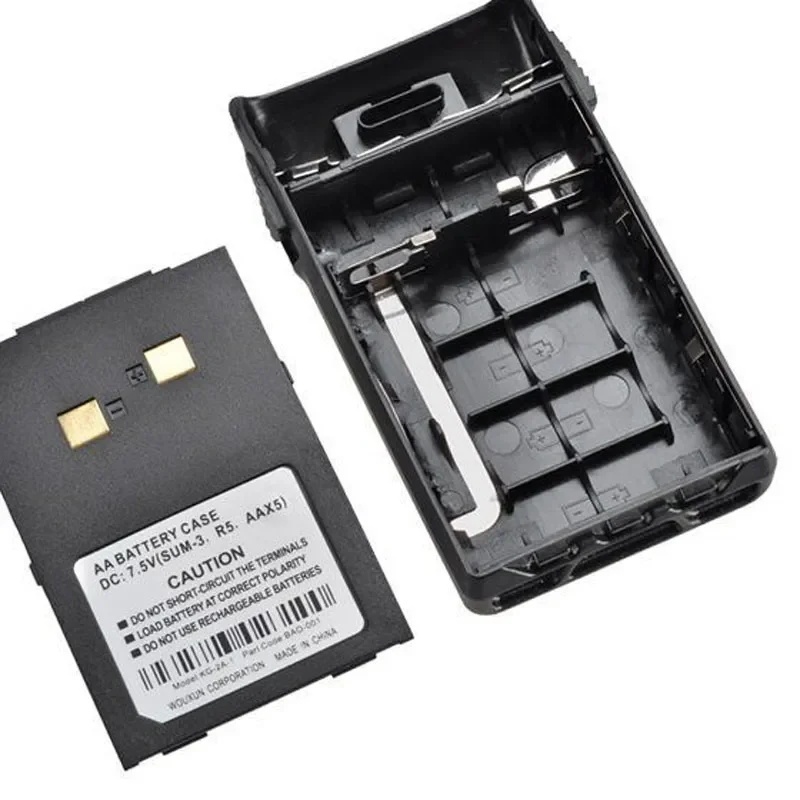 WOUXUN แบตเตอรี่เชลล์และคลิปเข็มขัดสําหรับ KG-UVD1P KG-UV6D KG-UV5D KG-UV3D KG-669 699E KG-703 KG-81