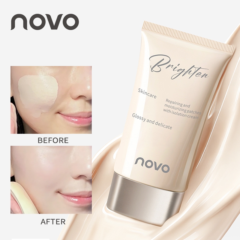 NOVO Makeup Primer 40g – Moisturizing Full Coverage Long Lasting Smudgeproof Natural Brighten Glossy Base Makeup 9234 ราคา ถูกที่สุด ดีลบีเคเค แกลเลอรีภาพที่ 2