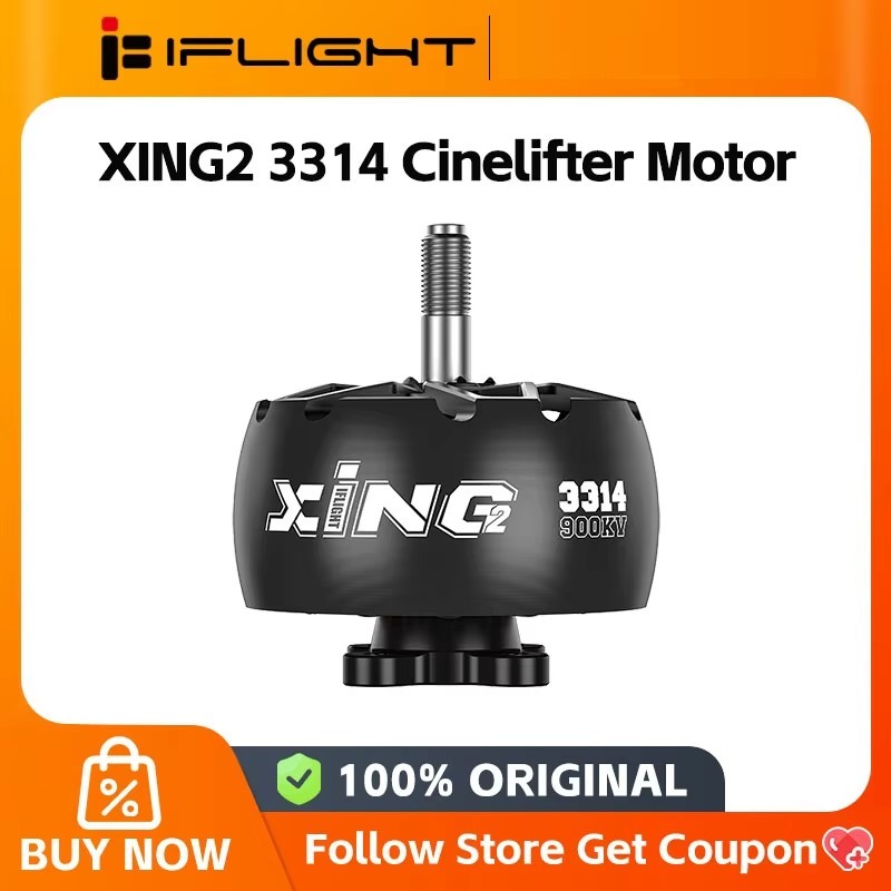 IFlight ใหม่ XING2 3314 Cinelifter มอเตอร์ 900KV 6S สําหรับเครื่องบิน RC