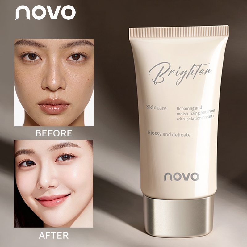 NOVO Makeup Primer 40g – Moisturizing Full Coverage Long Lasting Smudgeproof Natural Brighten Glossy Base Makeup 9234 ราคา ถูกที่สุด ดีลบีเคเค