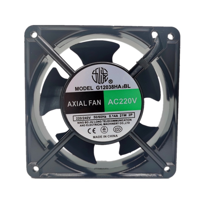 G12038HA2BL G12038HA2SL พัดลมระบายความร้อนปริมาณอากาศล่าสุดใหม่ 120 * 38 220V High Air