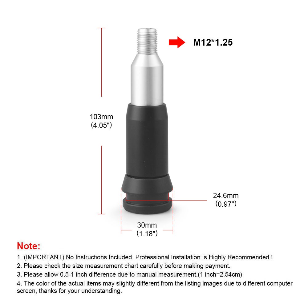 M18 1.5/M12 1.25 เกียร์อัตโนมัติรถ SHIFT KNOB Converter รูปที่ 2