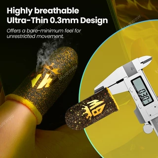 อัพเกรดแฟลช BlueWow King Gaming Finger Sleeve เกมมือถือถุงมือสําหรับ PUBG Breathable Finger Sleeve ปลายนิ้ว Anti-slip Silver Fiber Gaming Cover