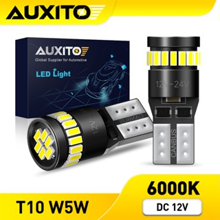 AUXITO 2PC หลอดไฟจอดรถยนต์ T10 W5W LED 194 168 ดวง ชิป 3014 …