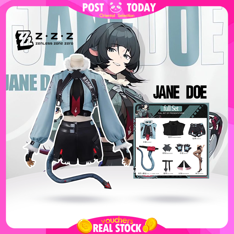 🅾️🇹🇭[พร้อมส่ง]🇹🇭 ชุดคอสเพลย์ Zenless Zone Zero Jane Doe Cosplay เกม อนิเมะ ผู้หญิง ชุดตัวละคร เซ็ตเต