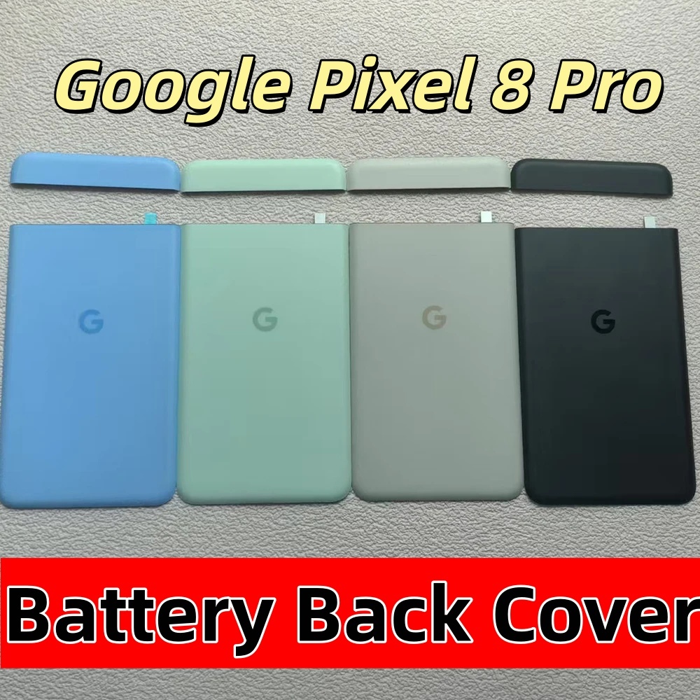 คุณภาพสูงฝาหลังแบตเตอรี่สําหรับ Google Pixel 8 Pro GC3VE G1MNW กระจกด้านหลังด้านหลังด้านหลังแบตเตอรี
