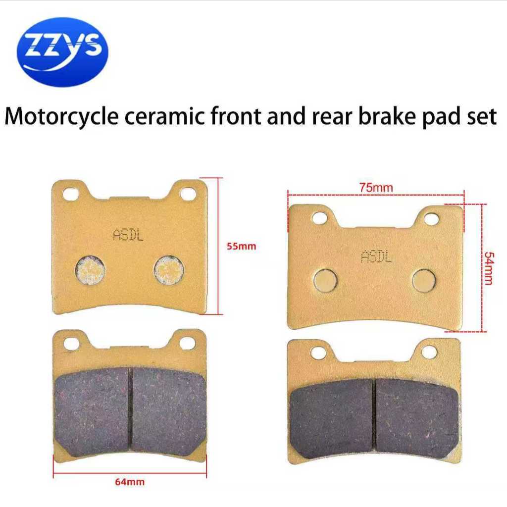รถจักรยานยนต์เซรามิคด้านหน้าและด้านหลังเบรคชุดสําหรับ YAMAHA FZR 600 600R 1000 TDM 850 FJ 1200 YAMAH
