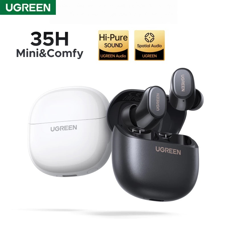 UGREEN Hitune A3 หูฟังไร้สายบลูทูธ 6.0 หูฟังชนิดใส่ในหูหูฟังเบสหนักแน่นสําหรับโทรศัพท์ Iphone Androi