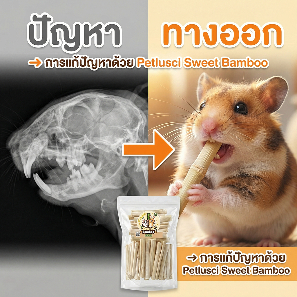 ไผ่หวาน Sweet Bamboo 500g ช่วยลับฟัน สำหรับกระต่าย รูปที่ 7