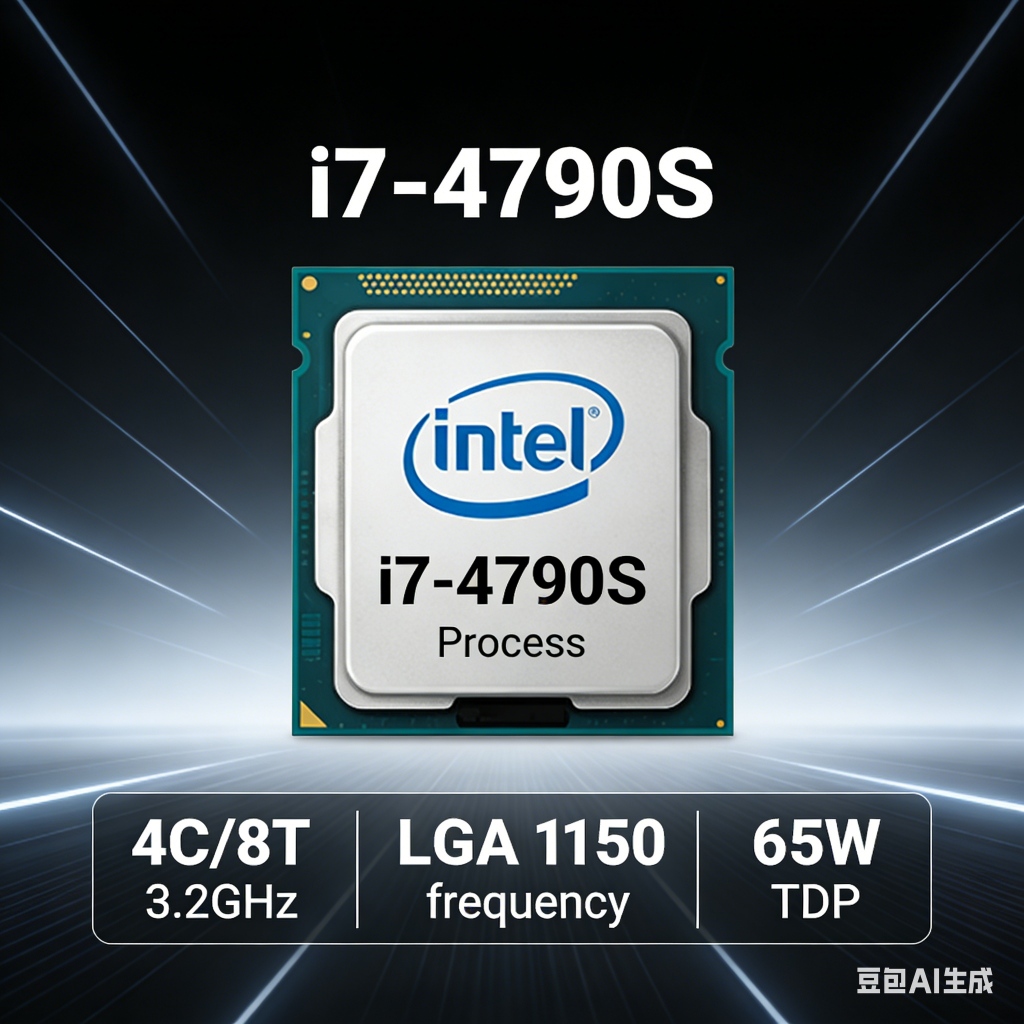 โปรเซสเซอร์ CPU Intel i7-4790S 4 Core 8 สายไฟ ใช้สล็อต LGA1150, งานฝีมือ 22nm