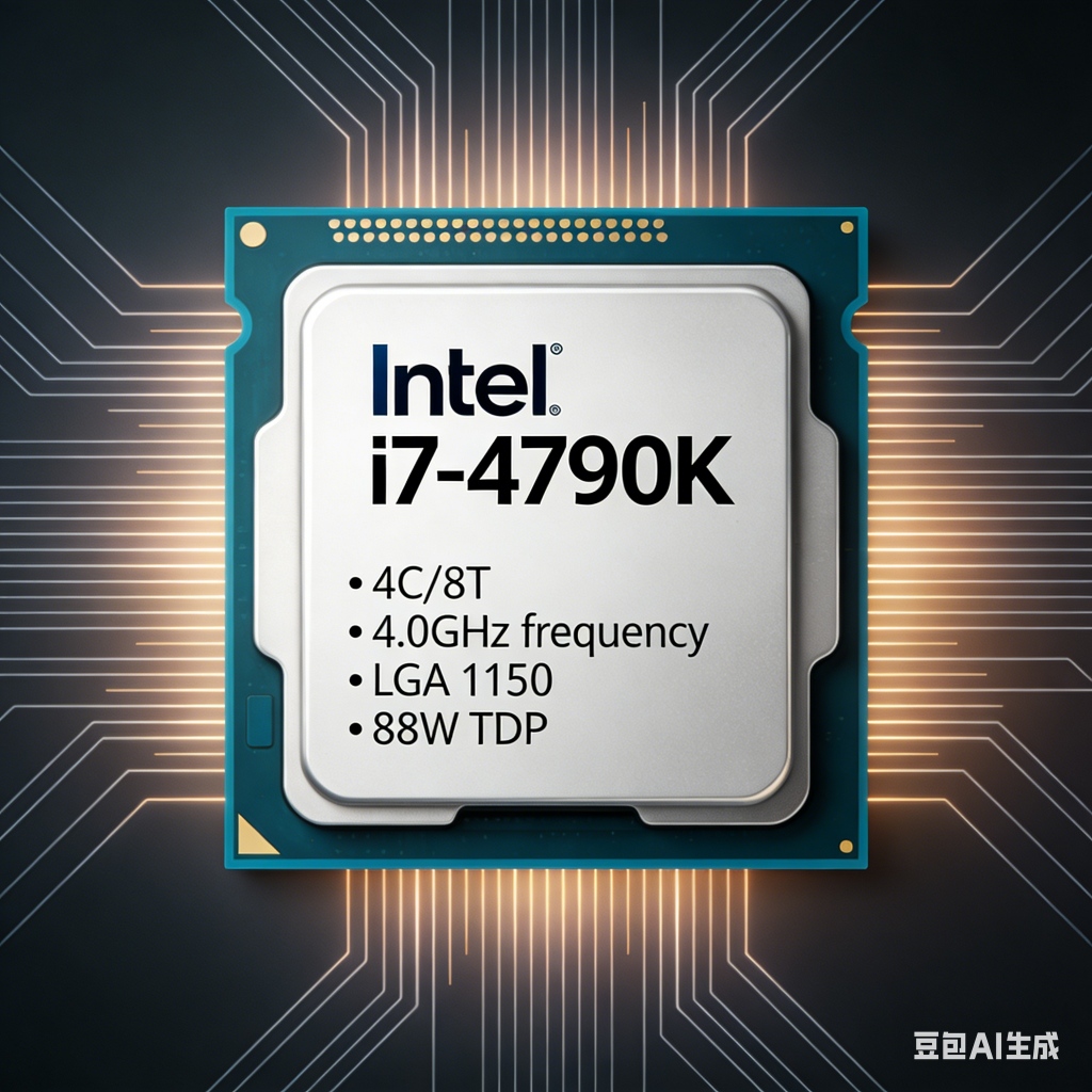 โปรเซสเซอร์ CPU Intel i7-4790K 4 Core 8 สายไฟ ใช้สล็อต FCLGA1150, งานฝีมือ 22nm