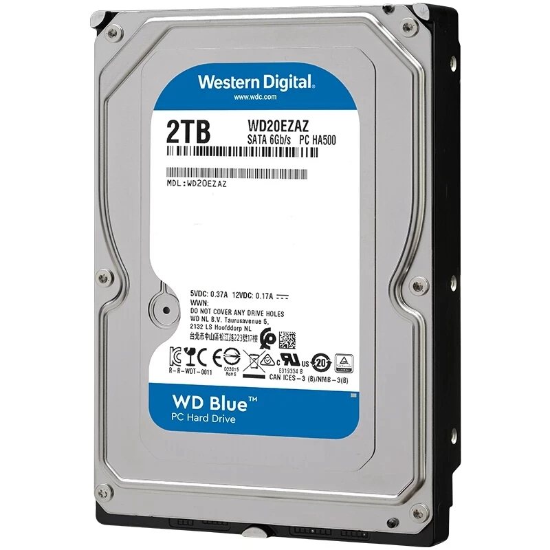 ฮาร์ดไดรฟ์ 2TB (WD Blue 7200 RPM SATA III รุ่น WD20EZBX) มาพร้อมรับประกัน 10 ปี