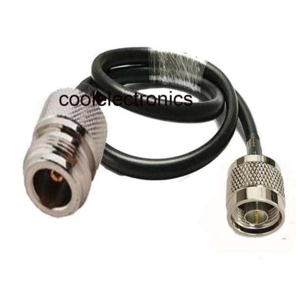 1 PC LMR400 N ชาย N หญิง Crimp Connector RF Coax Pigtail เสาอากาศสาย LMR-400 Ham วิทยุ 5/10/15/20/30