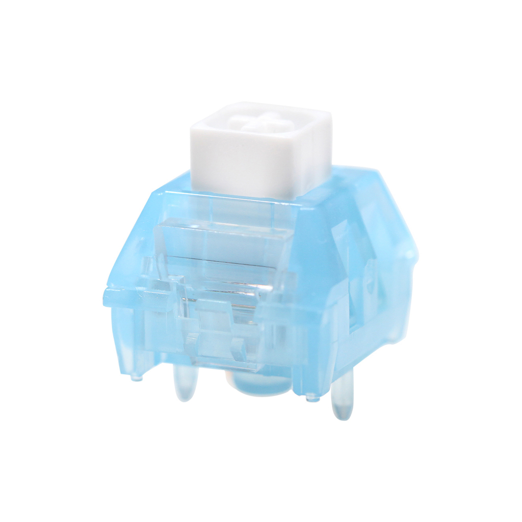 Kailh BOX V2 Arctic Fox Switch สําหรับเล่นเกมคีย์บอร์ด MX Stem 5pin PC POM Clicky สีฟ้าสีขาวฤดูใบไม้