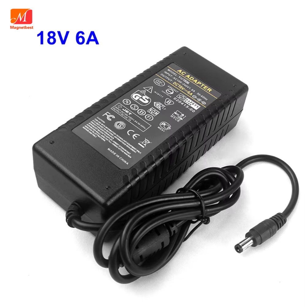 18V 6A AC DC Power Adaptor 18 โวลต์ Adaptor 6a สําหรับ Access Control อาคาร Switching Power Supply 5