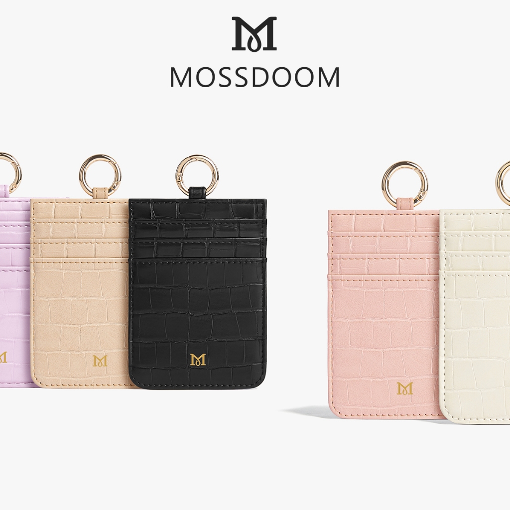 MOSSDOOM Hazel Card Bag สล็อตแบบพกพาหลายชั้นช่องเสียบการ์ดของผู้หญิงผู้ถือบัตรขนาดเล็ก