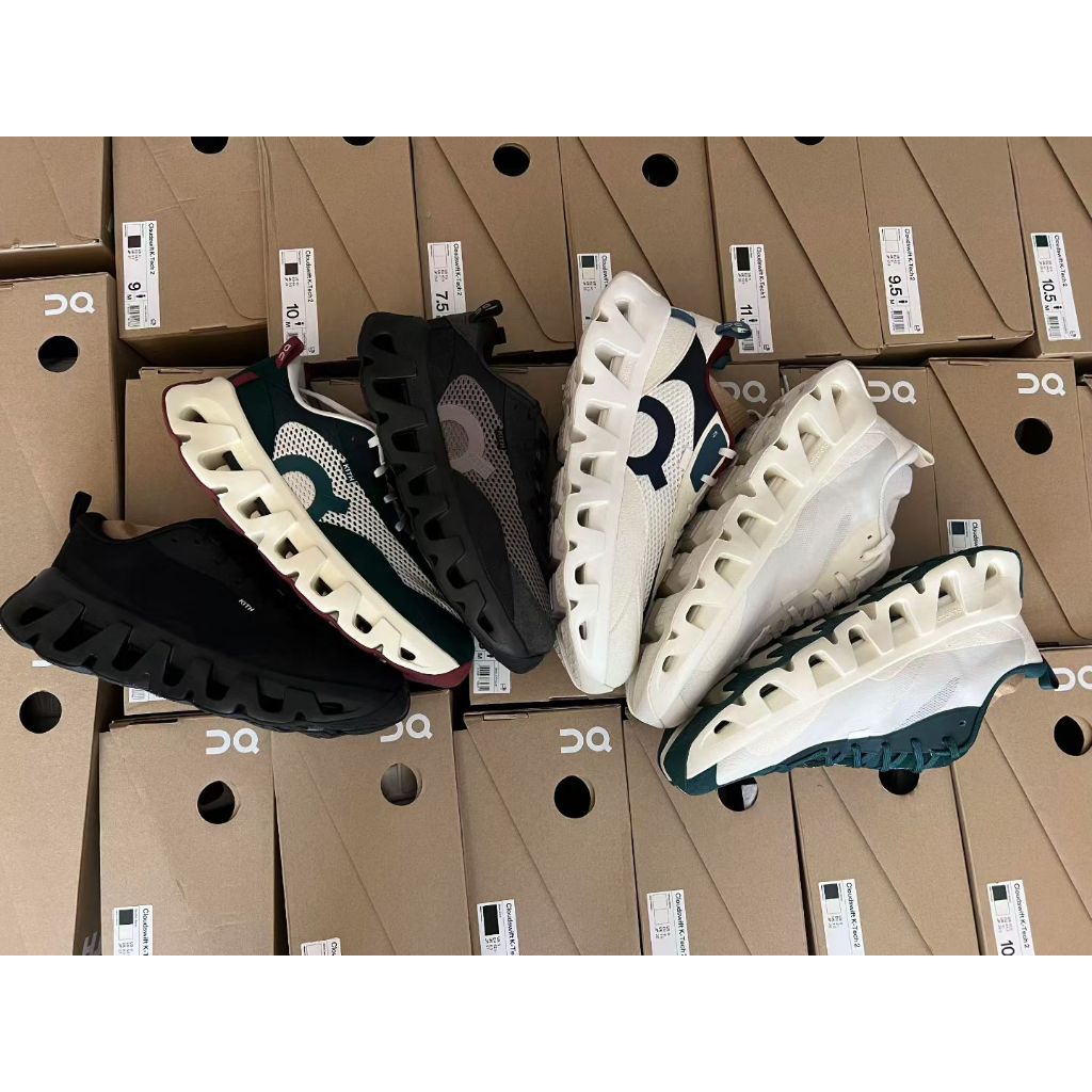 Kith x On Running K-Tech 2 ฉบับร่วมมือรองเท้าวิ่งตัดต่ําสําหรับบุรุษและสตรีระบายอากาศได้