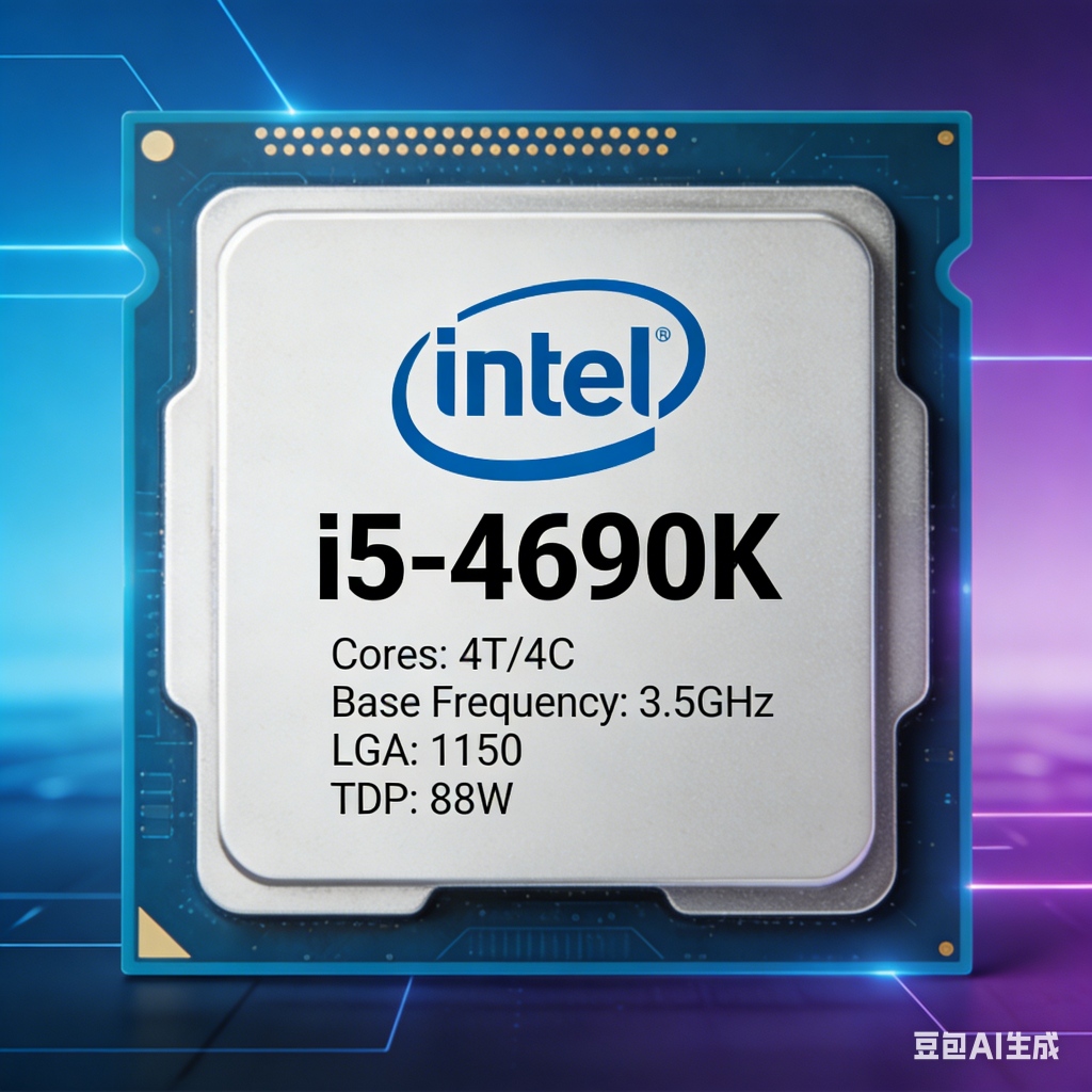 โปรเซสเซอร์ CPU 4 Core 4 สาย Intel i5-4690K โดยใช้ช่อง LGA 1150, งานฝีมือ 22nm