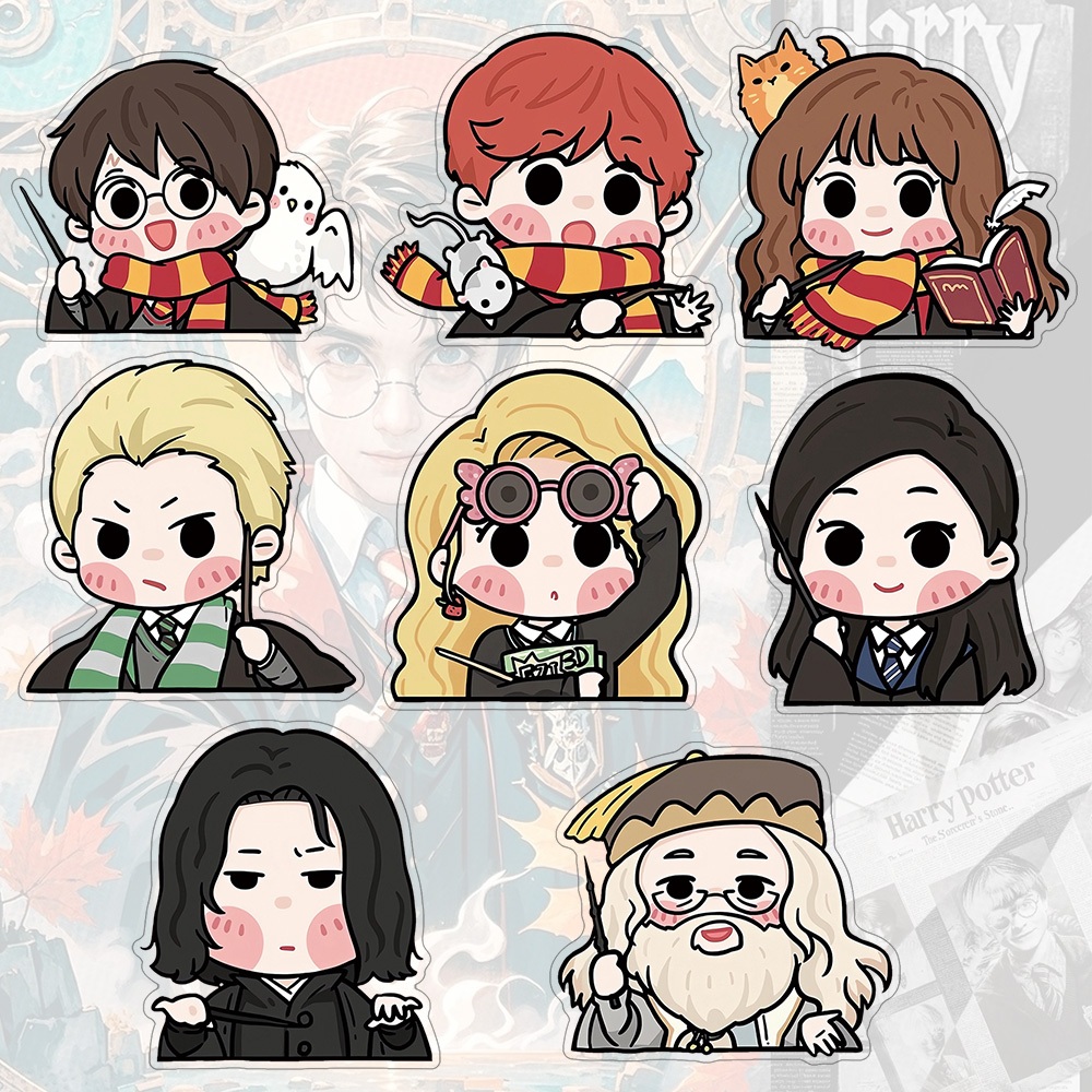เข็มกลัดอะคริลิคแฮร์รี่ ช่างปั้นหม้อ สไตล์การ์ตูนน่ารัก เครื่องประดับกระเป๋าสำหรับนักเรียน