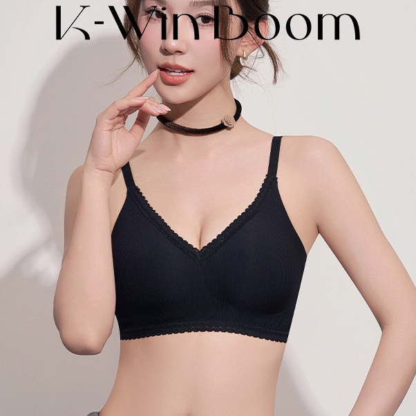 K-WinBoom M-2XL ชุดชั้นในสายลูกไม้ไร้รอยผู้หญิง สบาย เบาบาง แบบไร้โครง ช่วยเก็บกระชับ ปรับรูปทรง