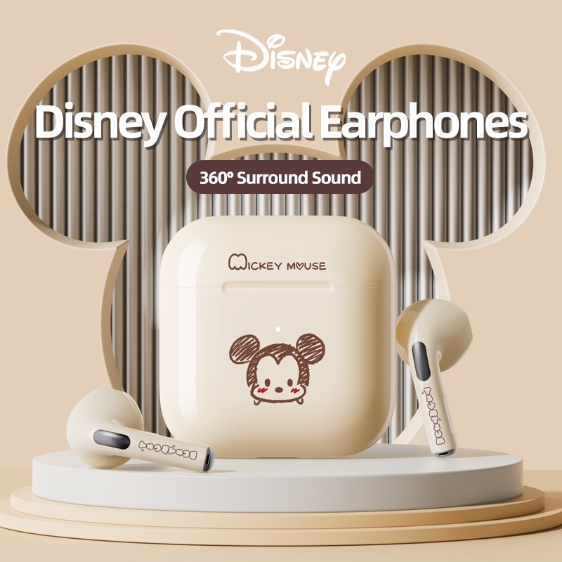 Disney LY-202 หูฟังบลูทูธ หูฟังไร้สาย TWS ที่ได้รับอนุญาตอย่างเป็นทางการด้วยเสียง HiFi และ Latency ต่ํา