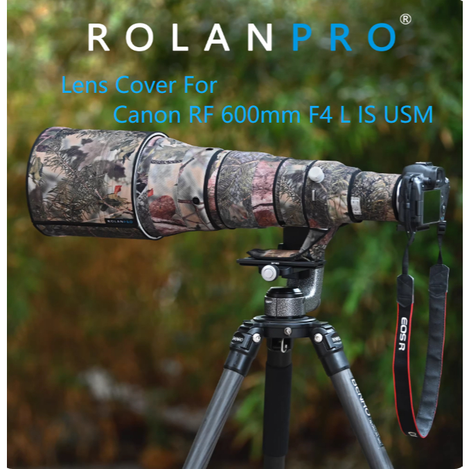 RolanPro lens cover for Canon RF 600mm F4 L IS USM oxford waterproof material