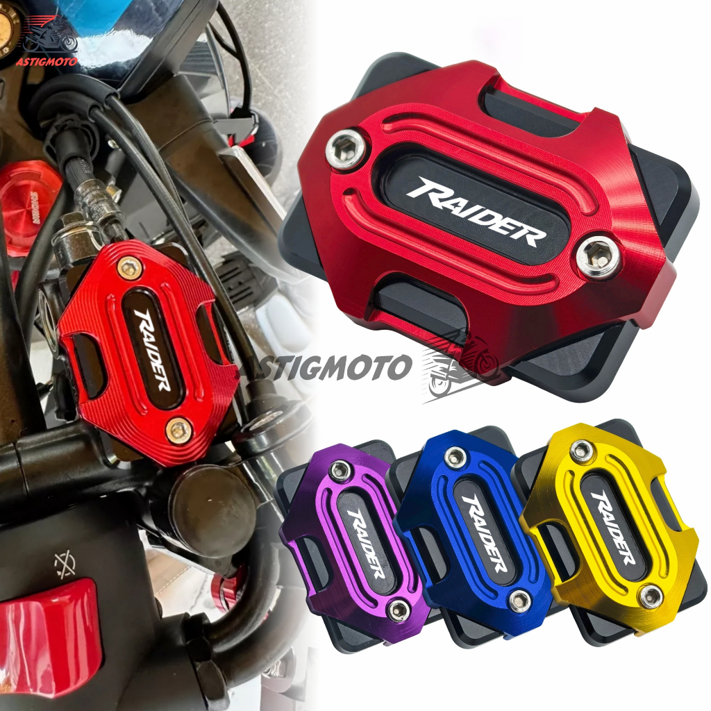 สําหรับ Suzuki Raider Carb R150 Carb CNC อลูมิเนียมรถจักรยานยนต์เบรคหน้าน้ํามันหมวก Master กระบอกเบรคปั๊ม Reservoir อะไหล่