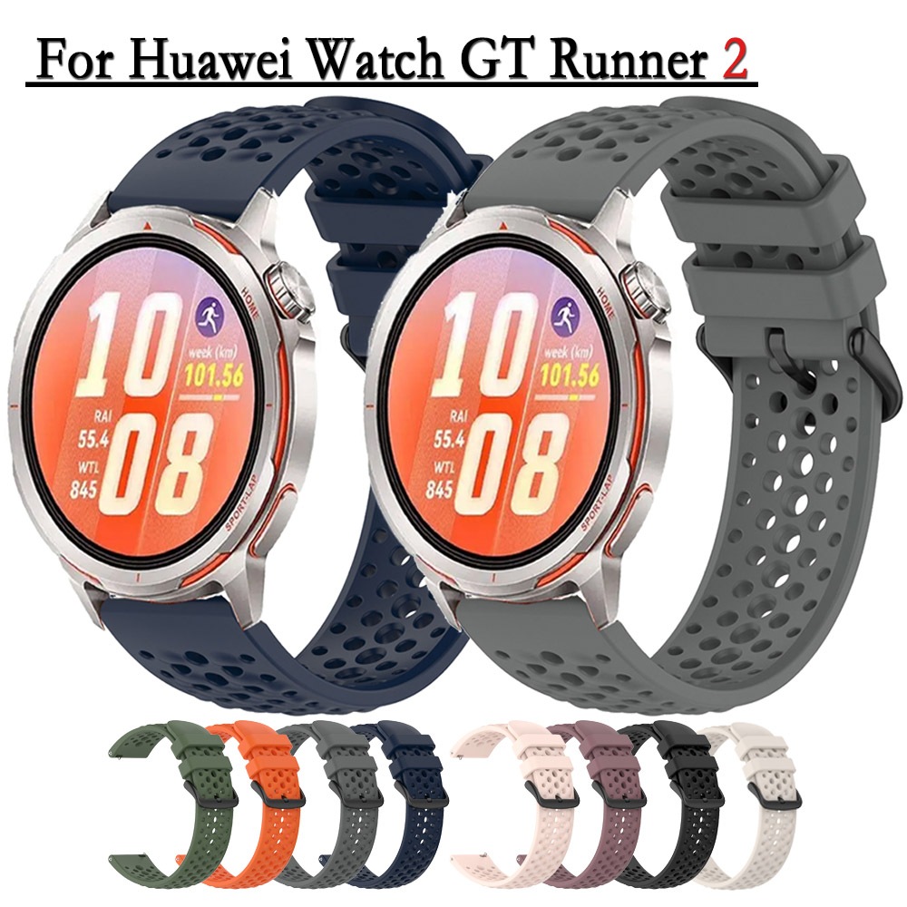 22 มม.สําหรับนาฬิกา Huawei GT Runner 2/สําหรับนาฬิกา Oppo X3 สายรัดข้อมือสําหรับนาฬิกา Huami Amazfit Active Max Watchband