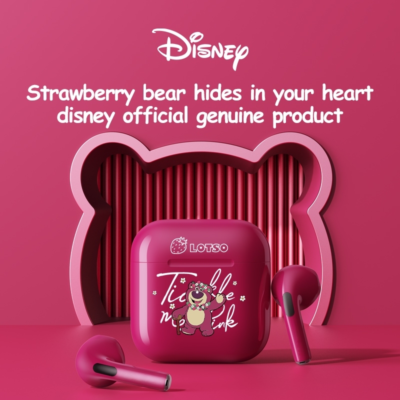 Disney LF-918 หูฟังบลูทูธ หูฟังไร้สาย TWS 5.3 พร้อม Mickey/Lotso และเสียงไฮไฟพร้อมเวลาเล่น 24 ชม.