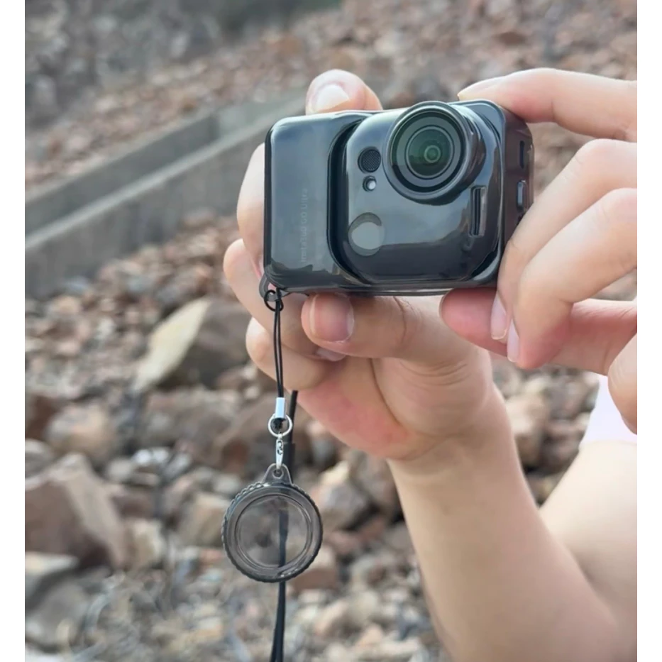 สําหรับ Insta360 Go Ultra TPU Clear เคสป้องกันเชือกป้องกันการสูญหายโปร่งใสฝาครอบเลนส์ป้องกันรอยขีดข่วนครอบคลุมสําหรับ Insta360 Go Ultra thumbnail 8