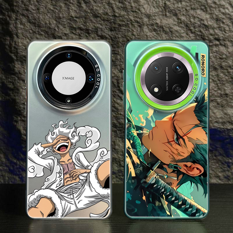 เคส Honor X9C X9D X9B X9A 400 5G เคส Honor X9C 200 Smart เคส Honor 400 200 Pro X7D X7C 400 Lite เคสโทรศัพท์มือถือแบบแข็ง ผิวด้าน กันกระแทก ลายอนิเมะลูฟี่ โซโร วันพีซ สําหรับ