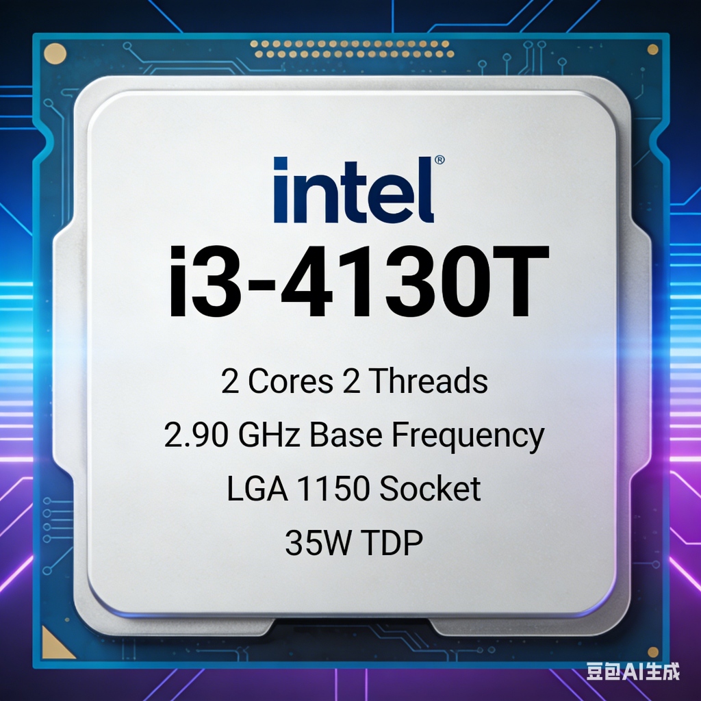 Intel i3-4130T CPU 2 Core 4 สายวิศวกรรมการใช้พลังงานต่ําการใช้ LGA 1150 ช่อง, 22nm Craft