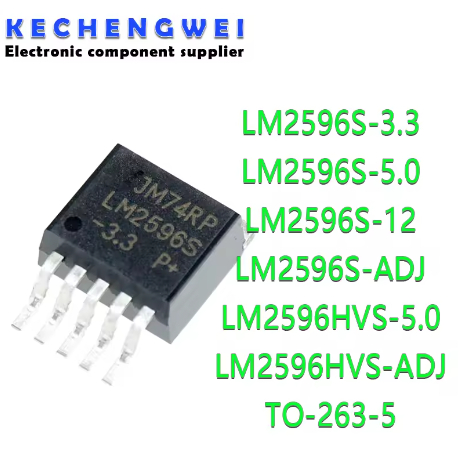 5PCS LM2596S-ADJ LM2596S-5.0 LM2596S-3.3 LM2596HVS-ADJ LM2596HVS-5.0 LM2596S-12 LM2596S LM2596S LM25