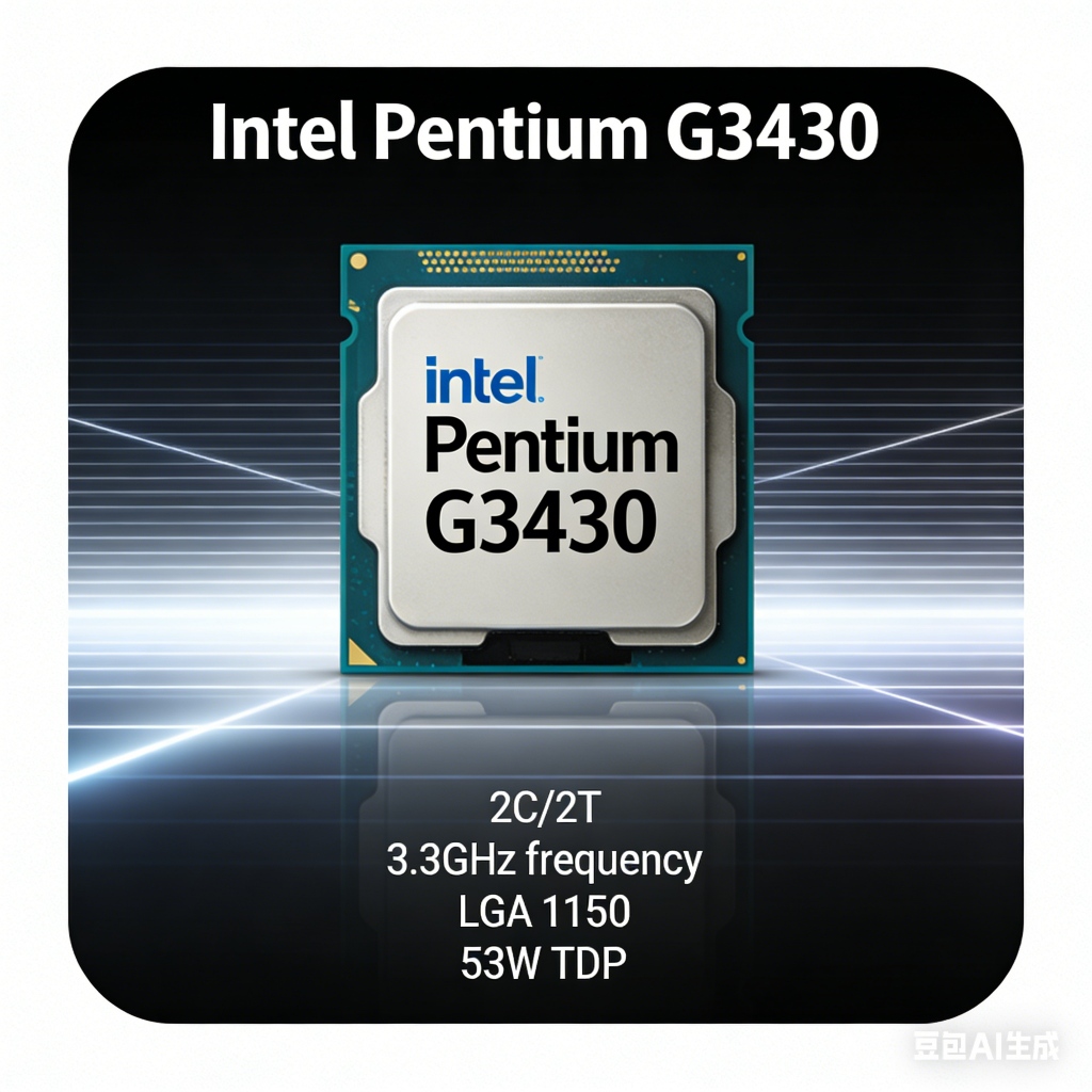 Intel Pentium G3430 CPU 2 Core 2 โปรเซสเซอร์ระดับสายไฟ, ใช้สล็อต LGA 1150, งานฝีมือ 22nm