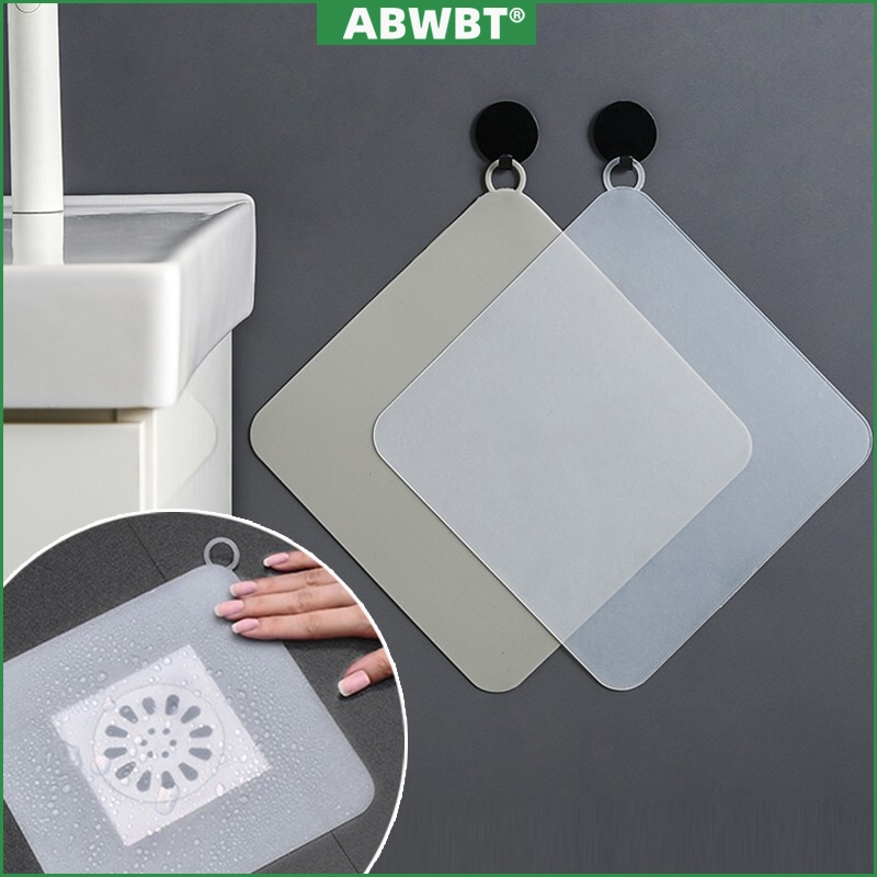 ABWBT แผ่นซิลิโคนหนาอุดท่อระบายน้ำ กันกลิ่น-กันน้ำท่วม มีหูจับ ใช้ได้ห้องน้ำ/อ่างล้างหน้า