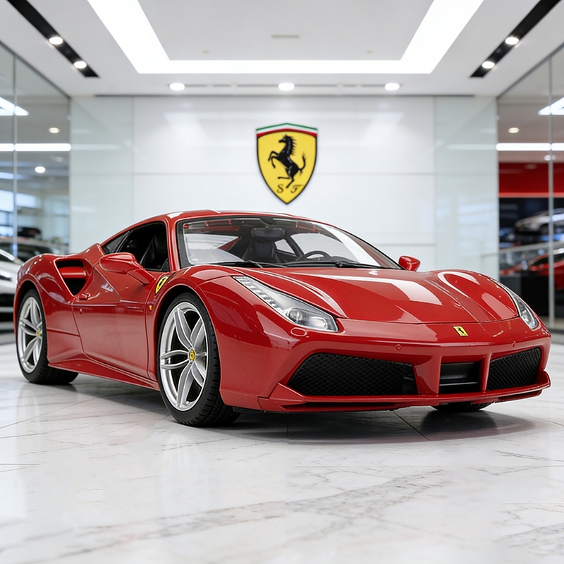 Bburago 1:24 Ferrari 488 GTB Supercar รถDiecasts & Toy Vehiclesรถรุ่นMiniature Scaleรุ่นรถสําหรับเด็