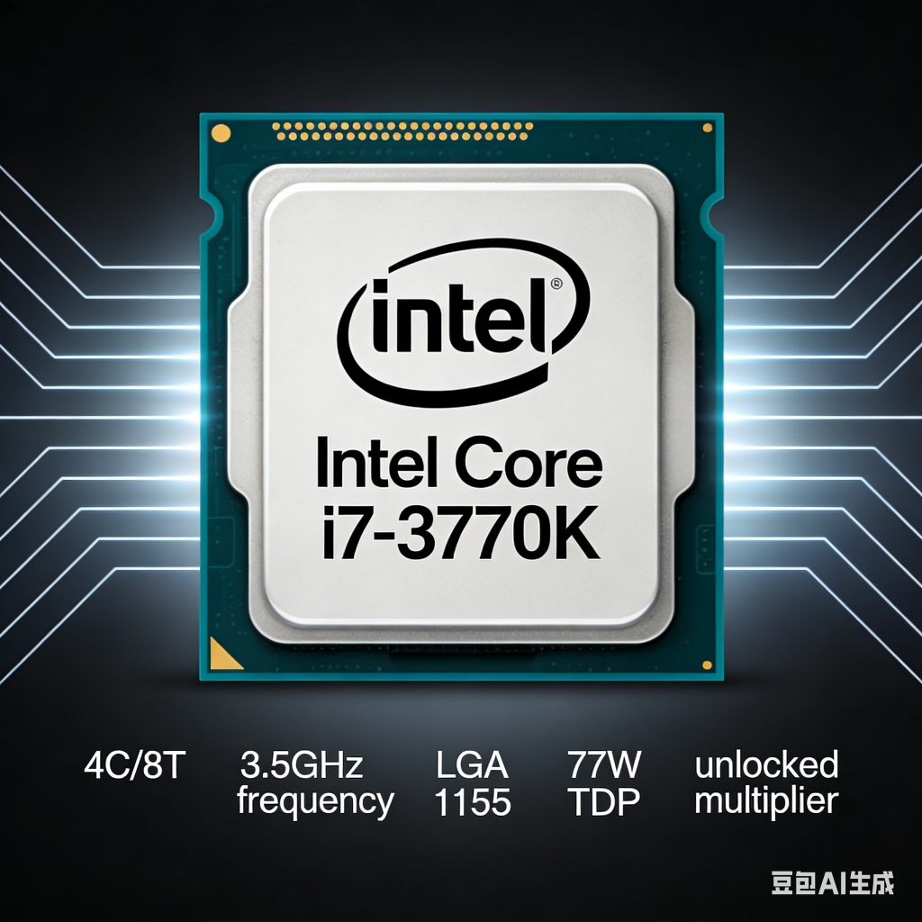 Intel Core i7-3770K CPU 4 Core 8 โปรเซสเซอร์สายไฟ, โดยใช้ช่อง LGA 1155, งานฝีมือ 22nm