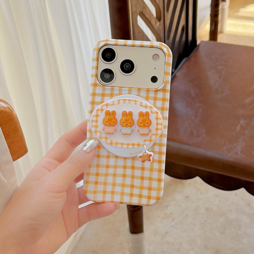 สําหรับ iphone Case 17 Pro Max 16 Pro Max 15 Pro Max Film เคสโทรศัพท์ตารางสีเหลืองและสีขาว