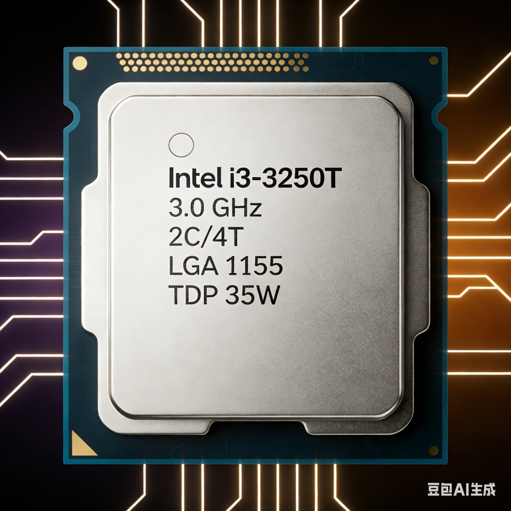 I3-3250T CPU 2 Core 4 สายวิศวกรรมการใช้พลังงานต่ําการใช้สล็อต LGA1155, 22nm Craft