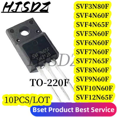 5PCS SVF12N65F SVF12N65 TO-220F SVF7N65F SVF4N65F SVF3N80F SVF4N60F SVF6N60F S8F S40F S8F S8F SVF S8