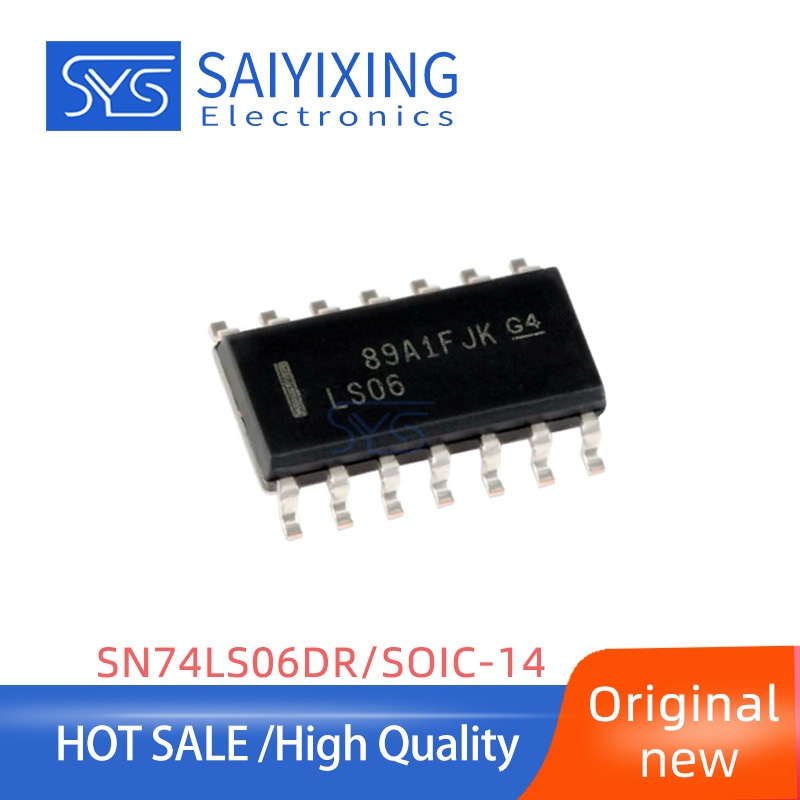 5pcs ใหม่ 74LS06 SN74LS06DR LS06 SOIC-14 ย้อนกลับเบาะ IC Driver ชิป