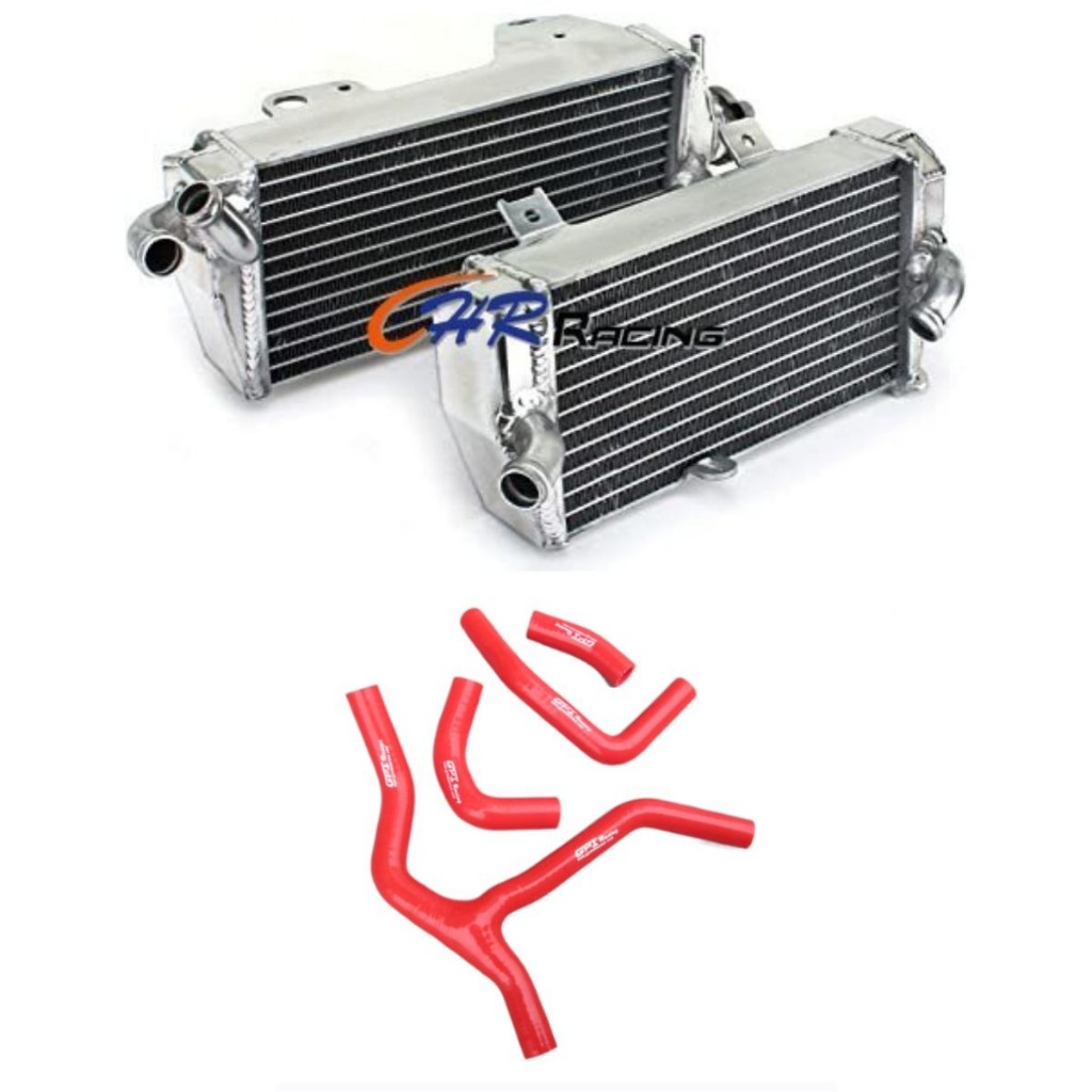 หม้อน้ําอลูมิเนียม+ท่อสําหรับ HONDA CRF450R CRF 450 R CRF450 R 2013 2014
